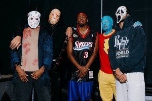 76人队球员万圣节派对造型！马克西模仿艾弗森 麦凯恩卖萌