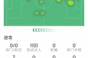 卡马文加本场数据：1次解围，2次抢断，8对抗3成功，评分6.7分