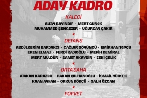 土耳其新一期名单：居莱尔、恰尔汗奥卢、伊尔迪兹在列，乌尊缺席