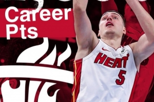 小小里程碑！约维奇常规赛生涯总得分突破1000大关