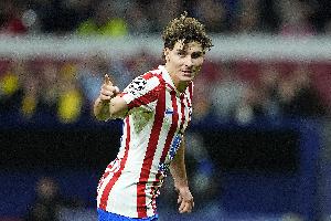 仅20次首发，阿尔瓦雷斯生涯欧冠参与进球达到25球，贡献18球7助