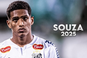 每体：巴萨有意巴西19岁左后卫索萨，他们想利用桑托斯的债务压价