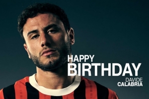 米兰官方祝卡拉布里亚29岁生日快乐，效力期间出战272场斩获3冠