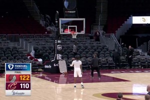 加兰赛后三分加练，这庆祝动作太喜感了