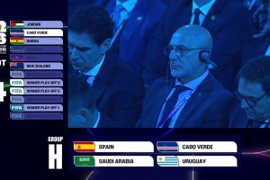 世界杯抽签H组：西班牙、佛得角、沙特、乌拉圭！