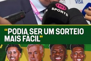 安切洛蒂：抽签可能会比较容易，但目标是拿到小组第一！