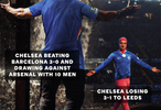 切尔西欧冠完胜巴萨后1-3爆冷负于保级队利兹联